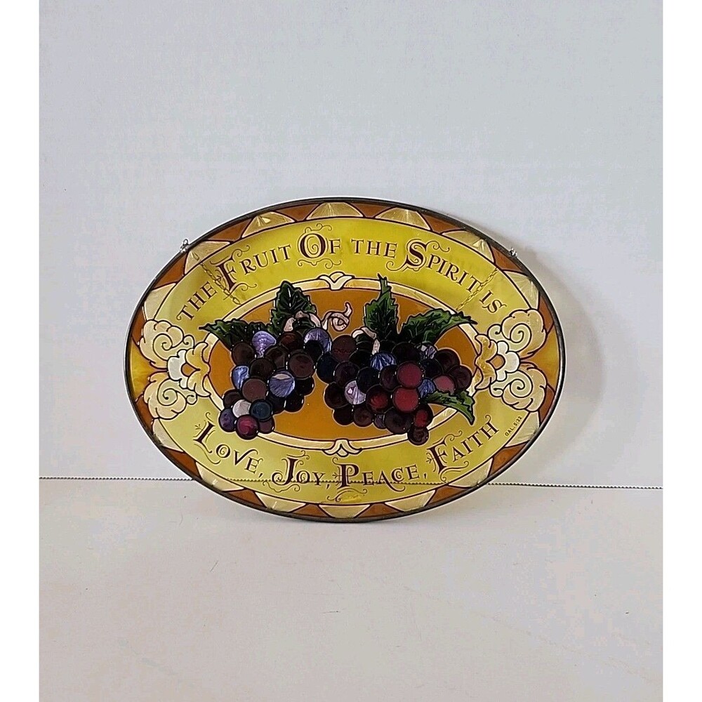 Joan Baker Hand Painted Fruits of the Spirit 9" Suncatcher